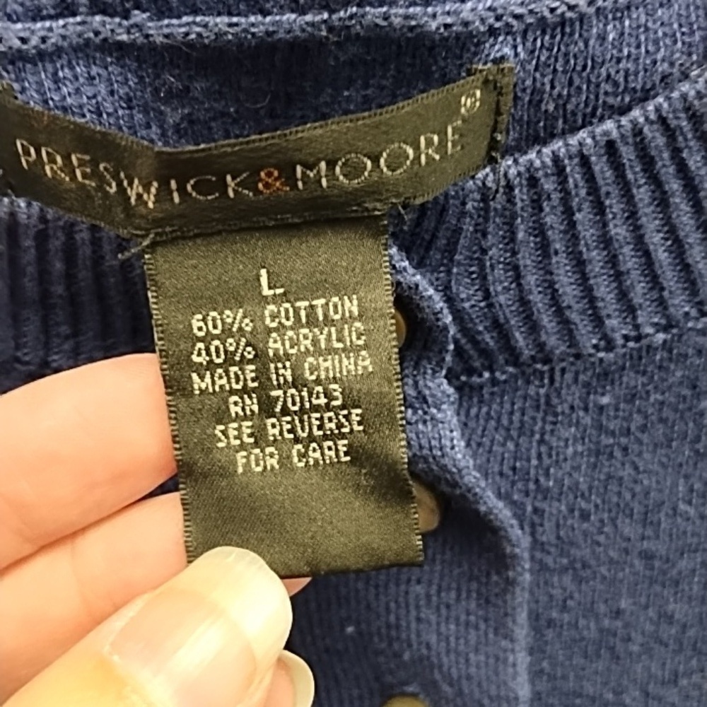 Preswick & Moore button front cardigan size L - Picture 4 of 6